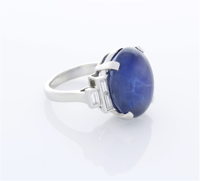 Platinum Sapphire Ring