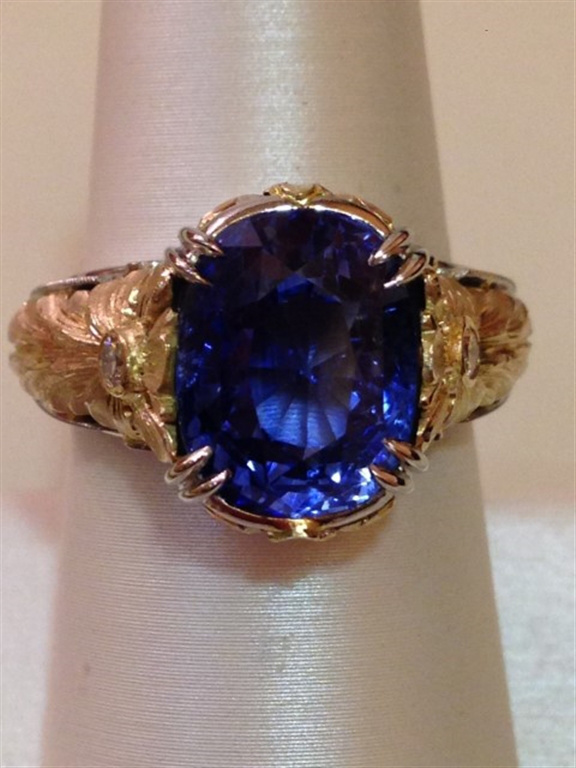 Platinum Sapphire Ring