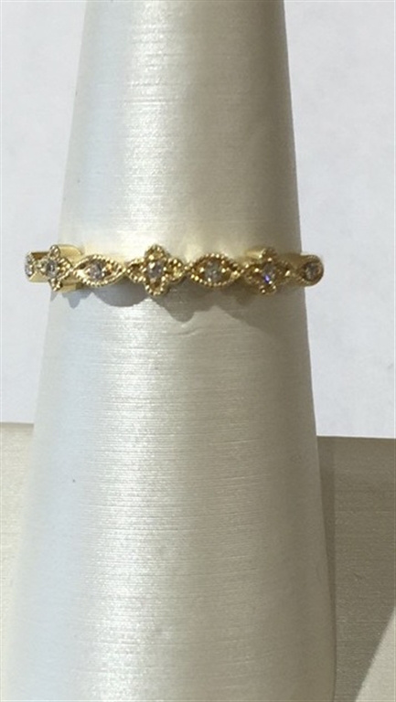14k Yellow Gold Diamond Ring
