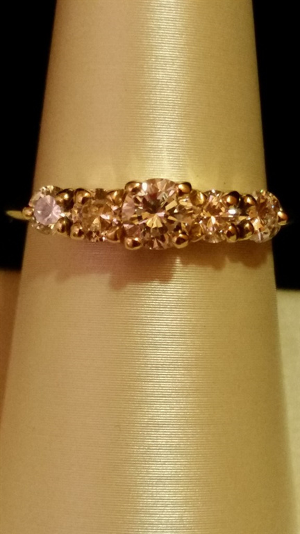 14k Yellow Gold Diamond Ring