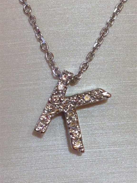14k White Gold Diamond Necklace
