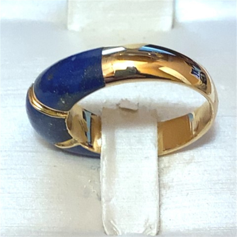 18k Yellow Gold Lapis Ring