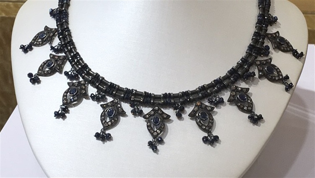 Diamond & Sapphire Necklace