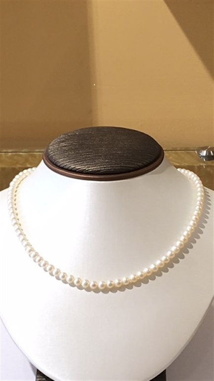 14k Yellow Gold Pearl Necklace