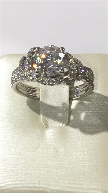 14k White Gold Diamond Ring