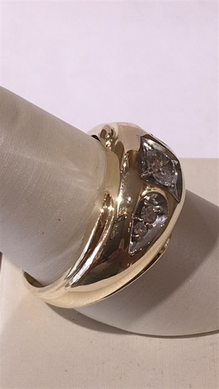 14k Yellow Gold Diamond Ring