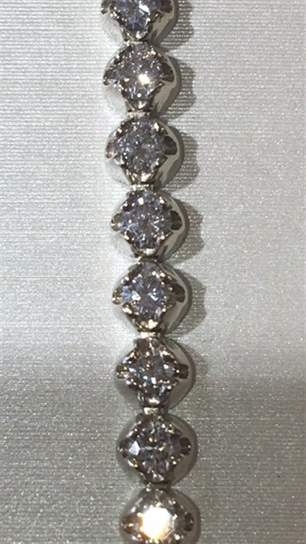 14k White Gold Diamond Bracelet