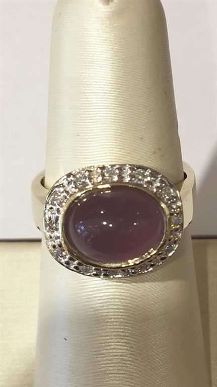 14k Yellow & Rose Gold Diamond Ring