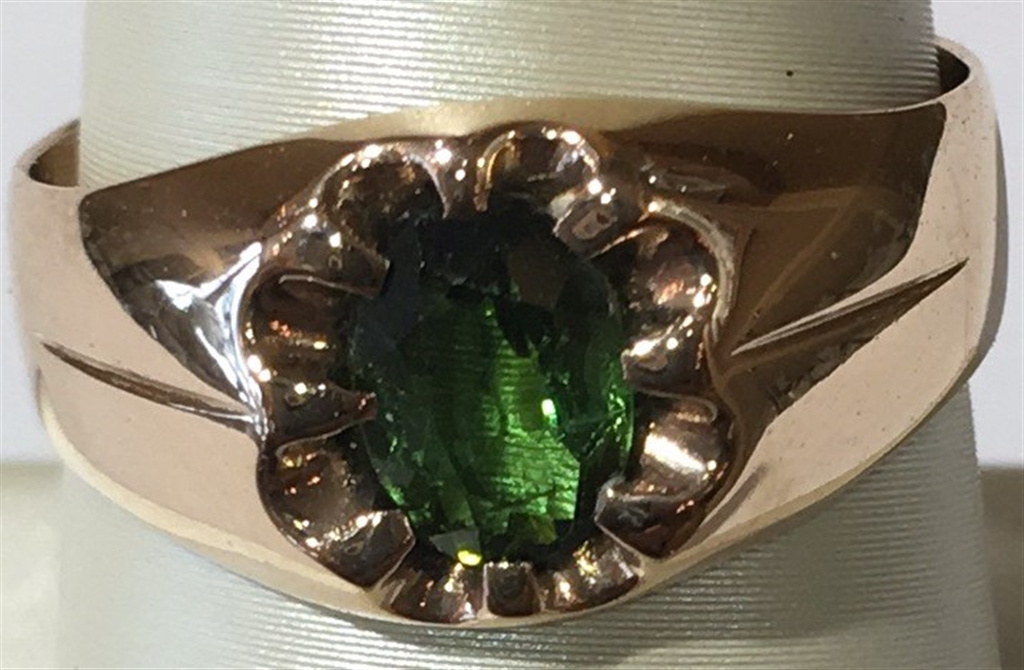 14k Rose Gold Tourmaline Ring