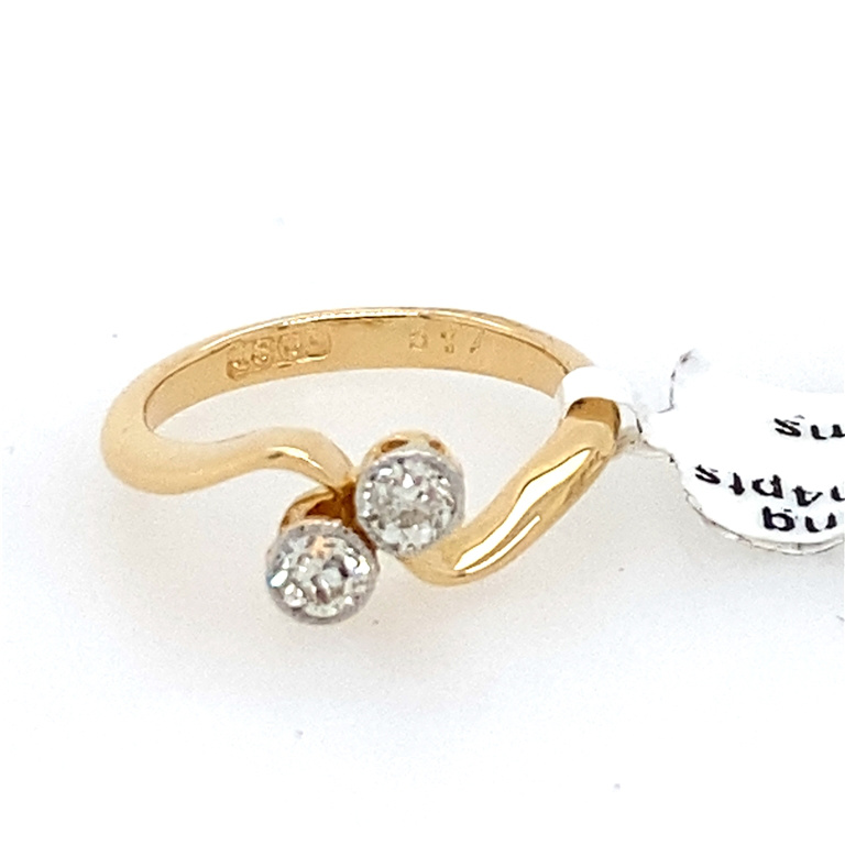 14k Yellow Gold Diamond Ring