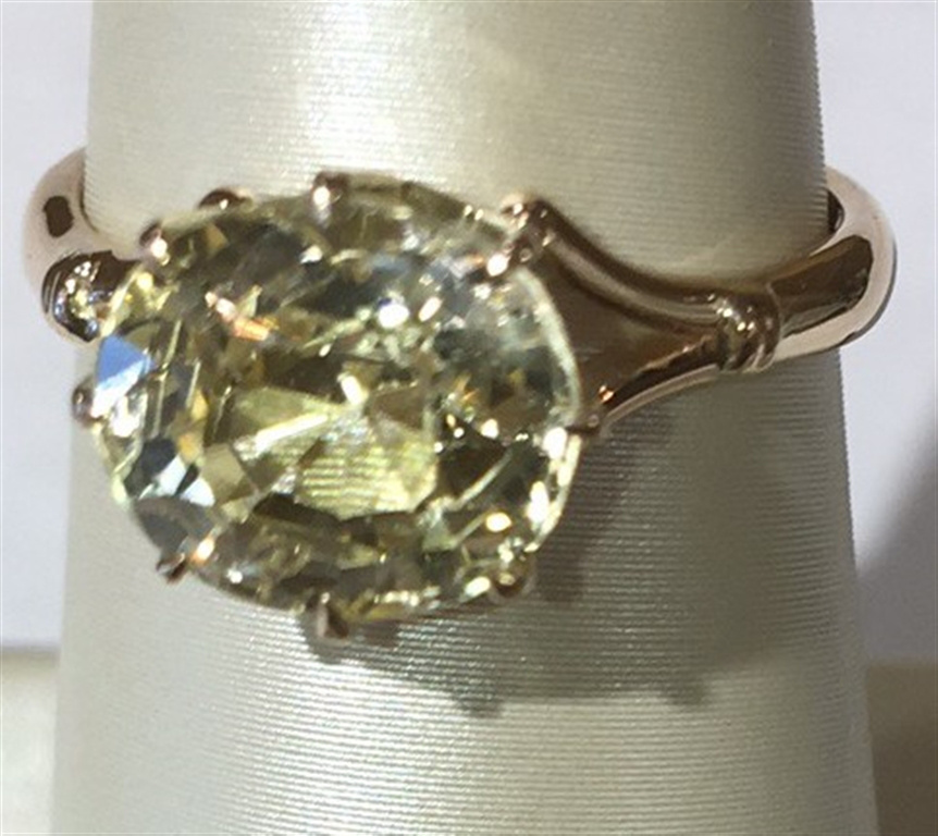 14k Rose Gold Citrine Ring