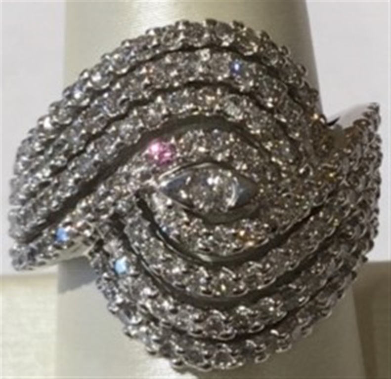 14k White Gold Diamond Ring