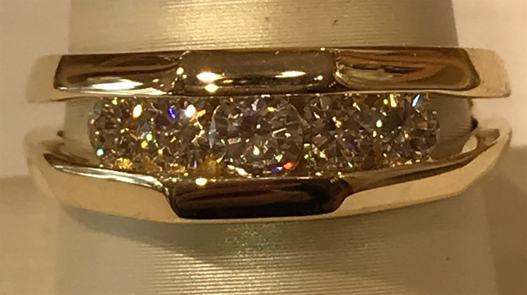 14k Two-Tone Gold Diamond Ring