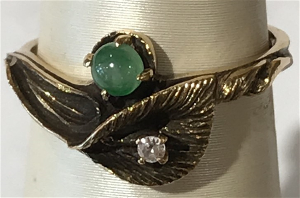14k Yellow Gold Diamond Ring