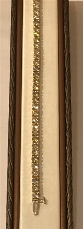 14k Yellow Gold Diamond Bracelet