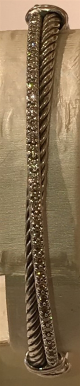 14k White Gold Diamond Bracelet