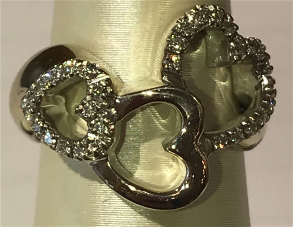 14k White Gold Diamond Ring