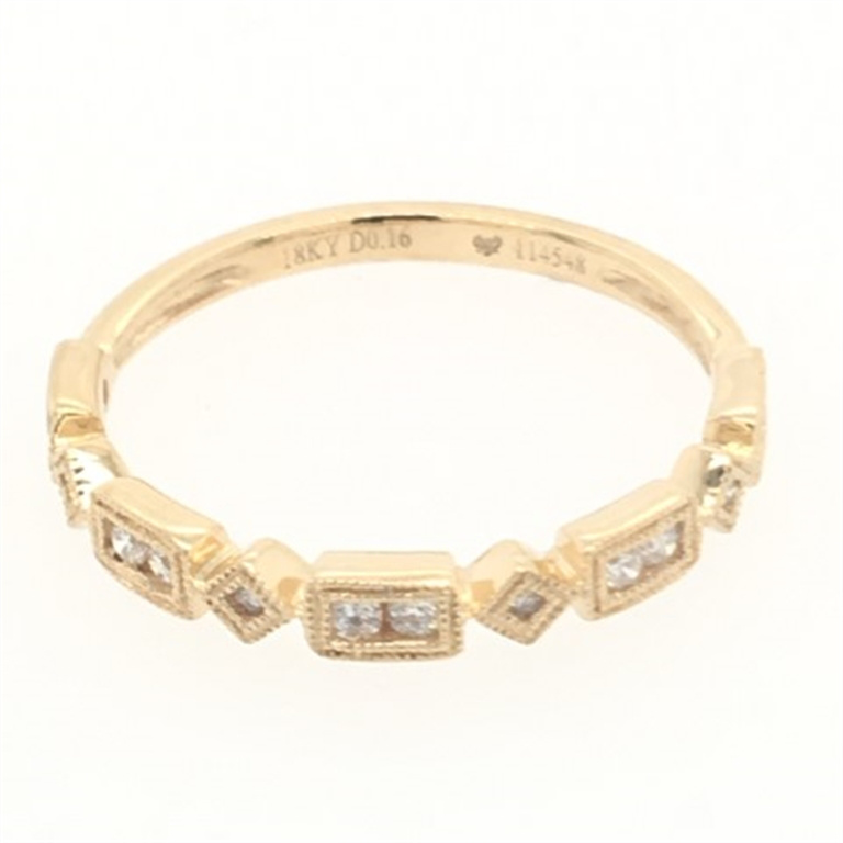 18k Yellow Gold Diamond Ring