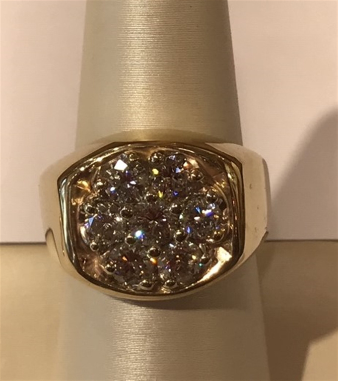 14k Yellow Gold Diamond Ring