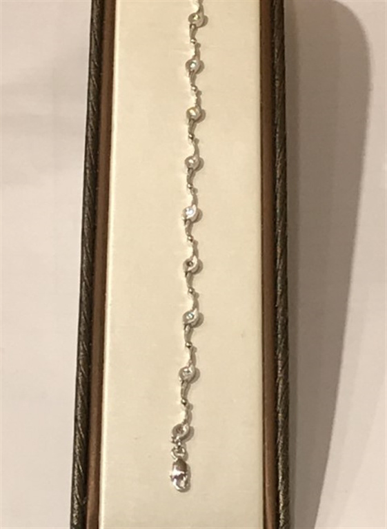 14k White Gold Diamond Bracelet