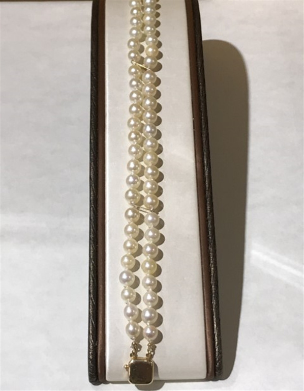 14k Yellow Gold Pearl Bracelet
