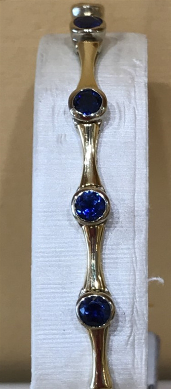 14k Yellow Gold Sapphire Bracelet