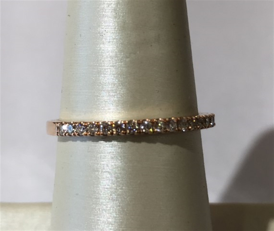 14k Rose Gold Diamond Ring