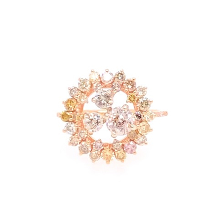 18k Rose Gold Diamond Ring