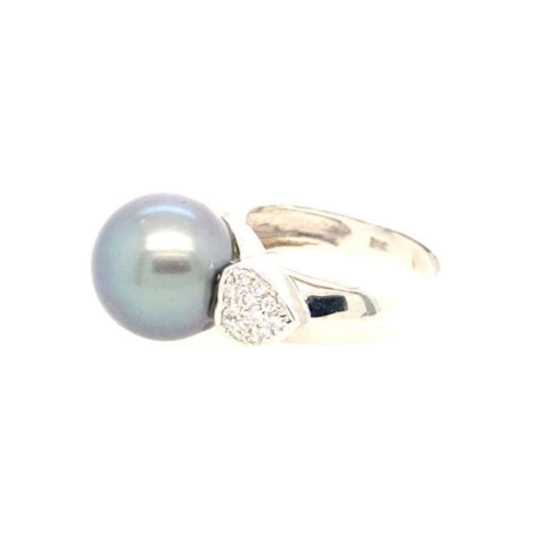 18k White Gold Pearl Ring
