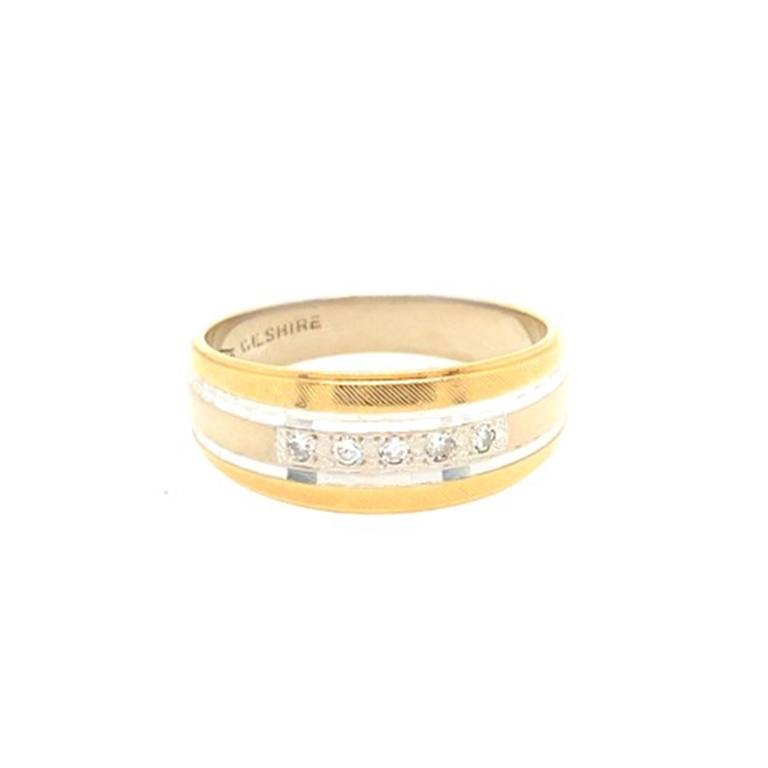14k Two-Tone Gold Diamond Ring