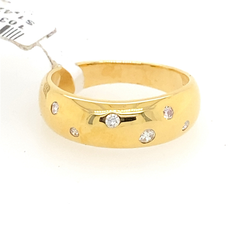18k Yellow Gold Diamond Ring