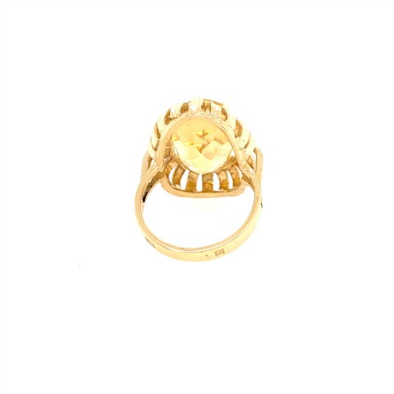 14k Yellow Gold Topaz Ring