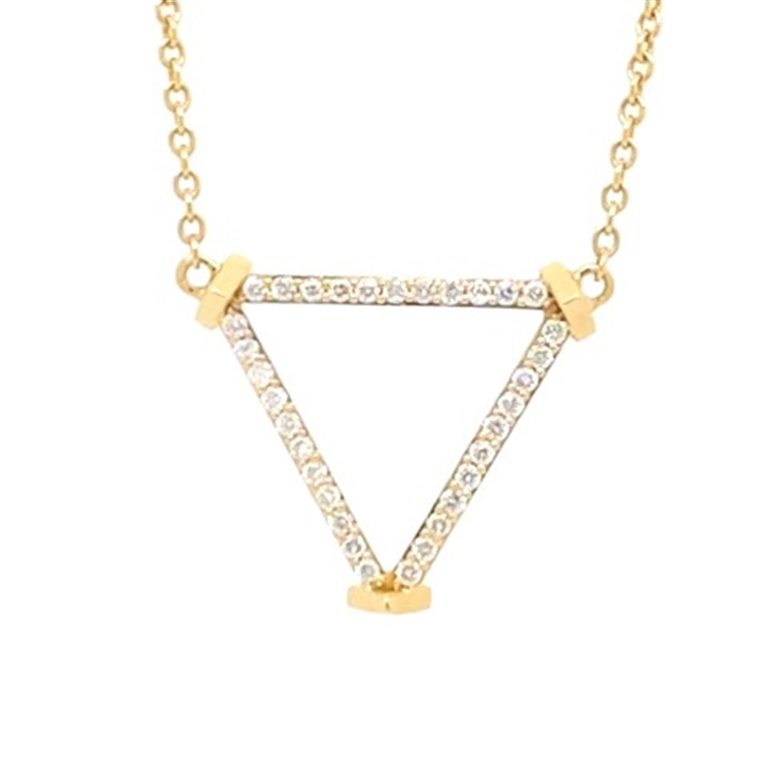 18k Yellow Gold Diamond Necklace