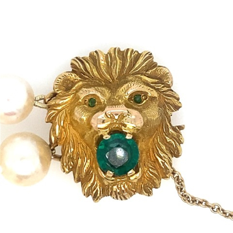 14k Yellow Gold Pearl & Tourmaline Bracelet