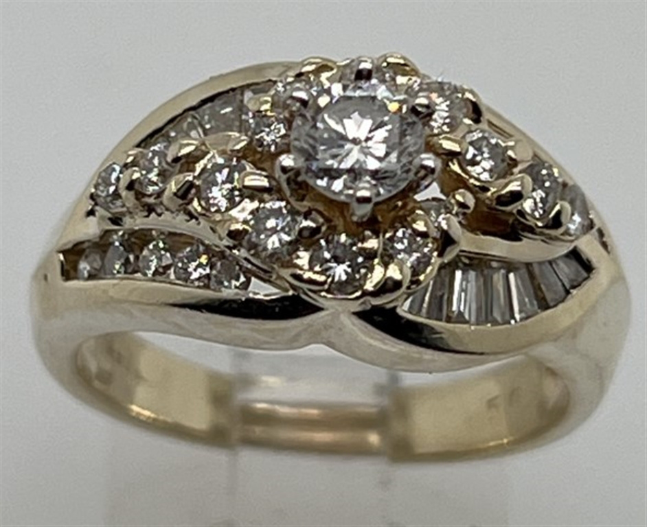 14k Yellow Gold Diamond Ring
