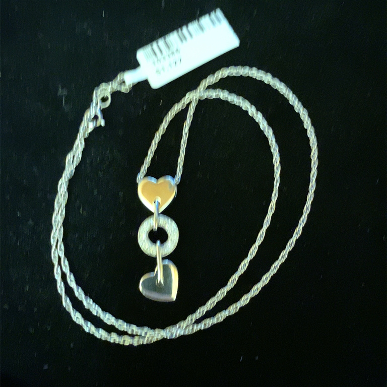 14k White Gold Diamond Necklace