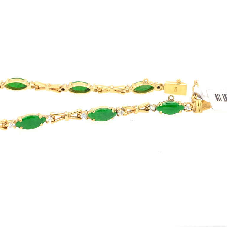 18k Yellow Gold Diamond Bracelet
