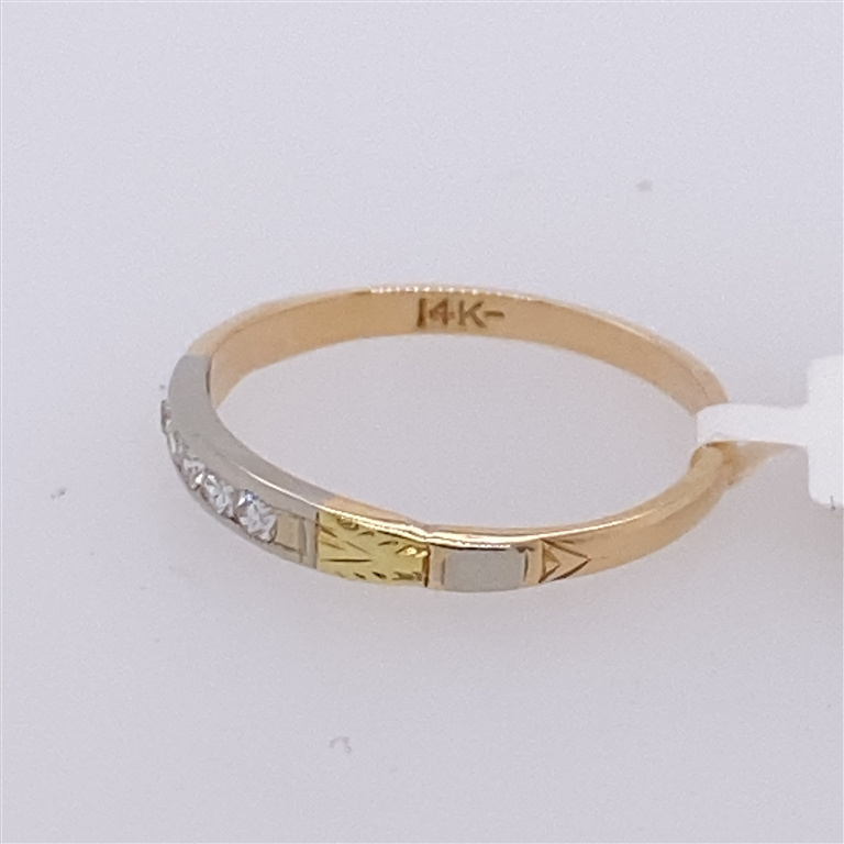 14k Yellow Gold Diamond Ring