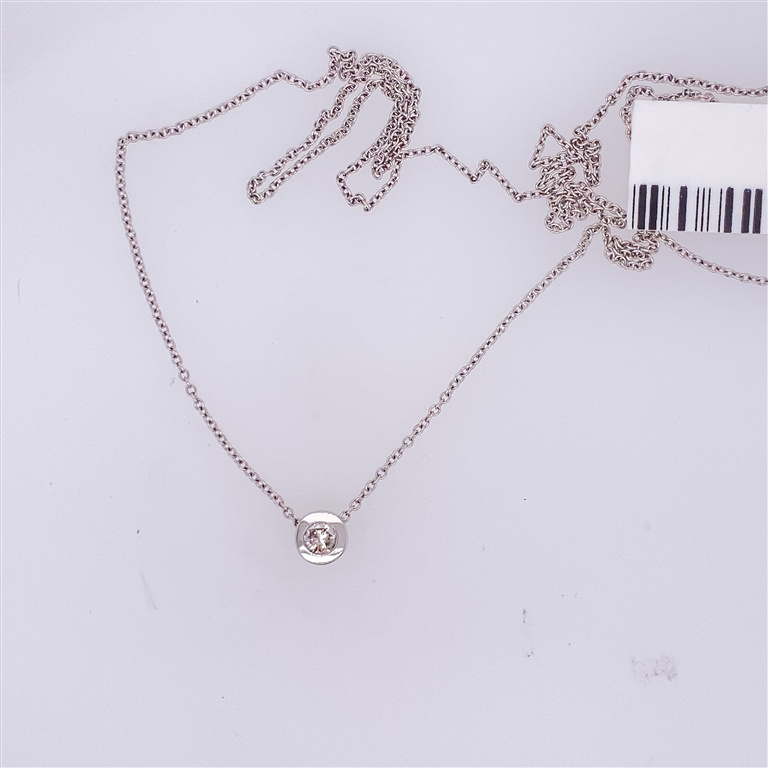14k White Gold Diamond Necklace