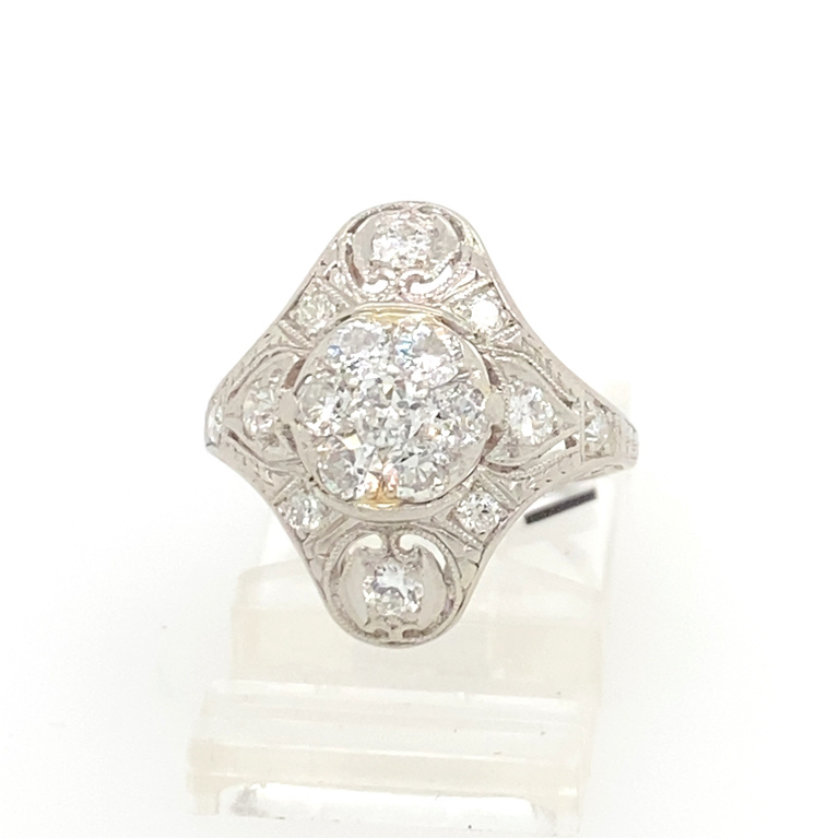 14k White Gold Diamond Ring