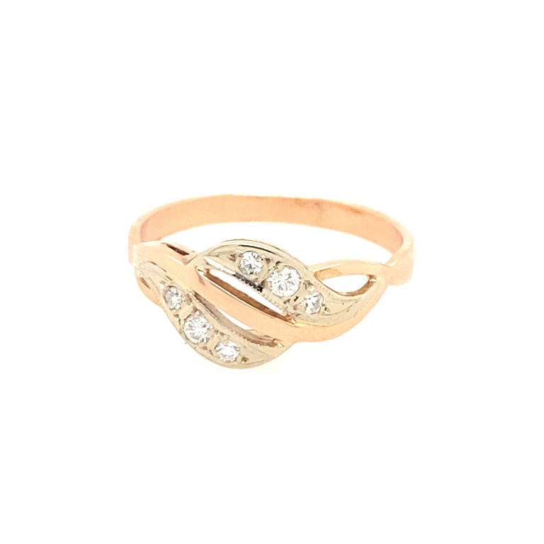 14k Rose Gold Diamond Ring
