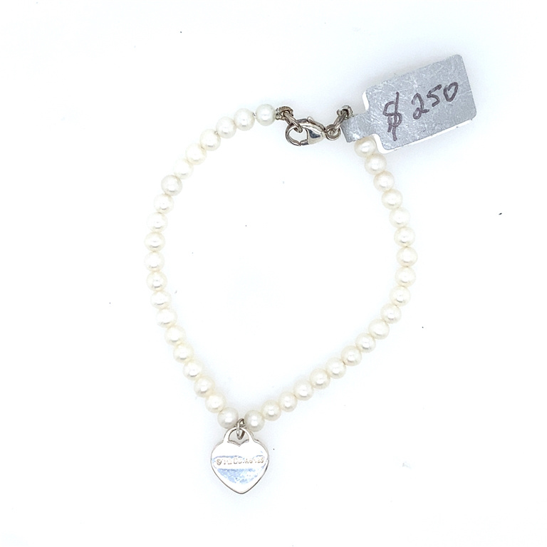 Sterling Silver Pearl Bracelet