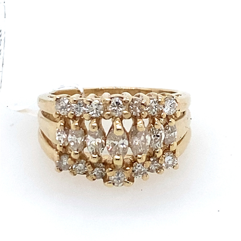 14k Yellow Gold Diamond Ring