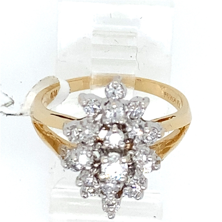 14k Yellow Gold Diamond Ring