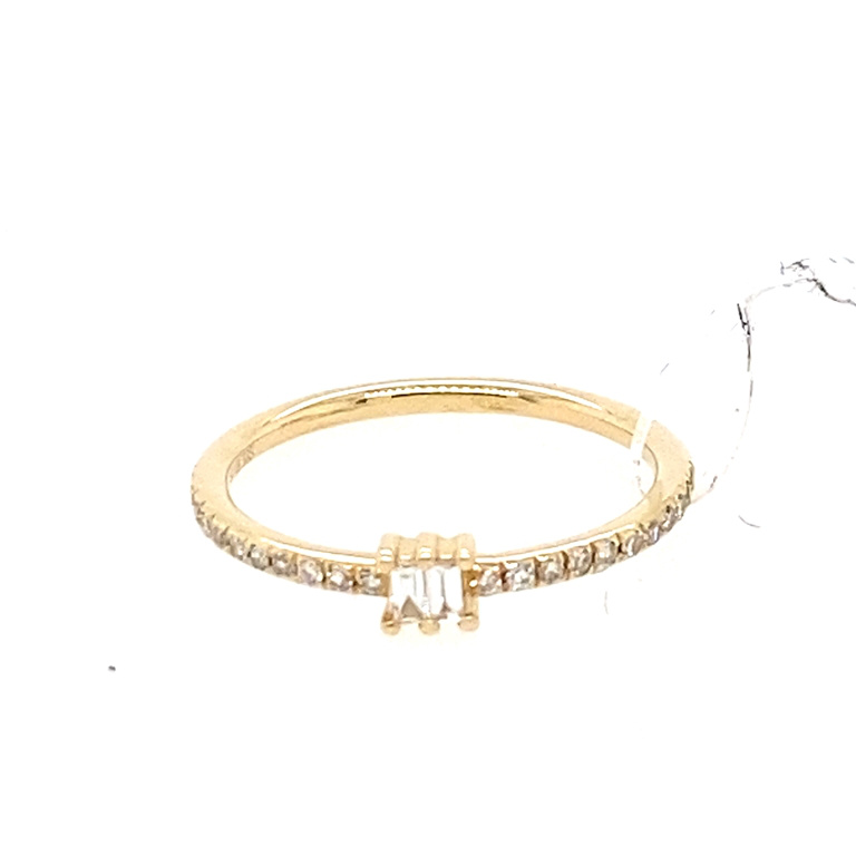 14k Rose Gold Diamond Ring