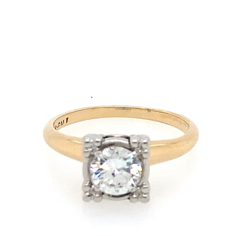 14k Yellow Gold Diamond Ring