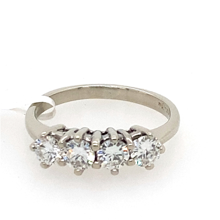14k White Gold Diamond Ring