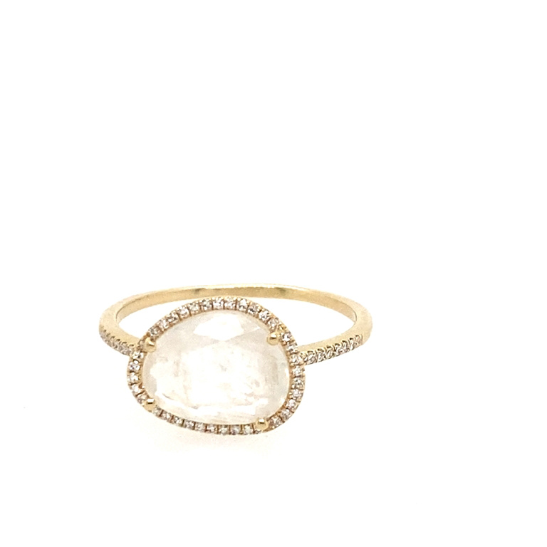 14k Yellow Gold Diamond Ring