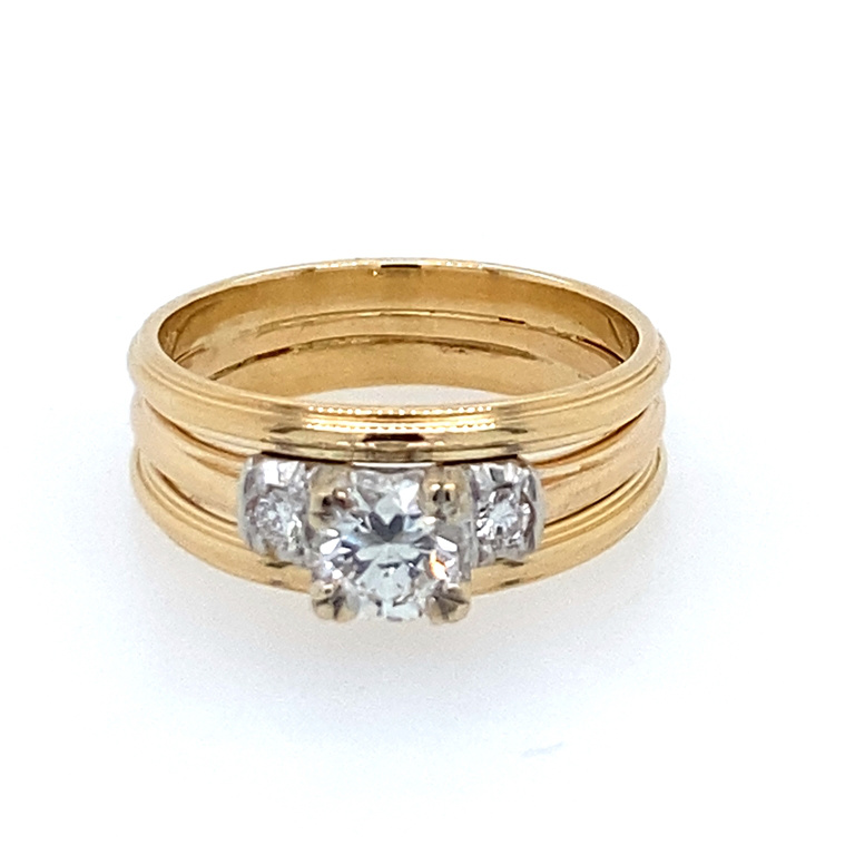 14k Yellow Gold Diamond Ring