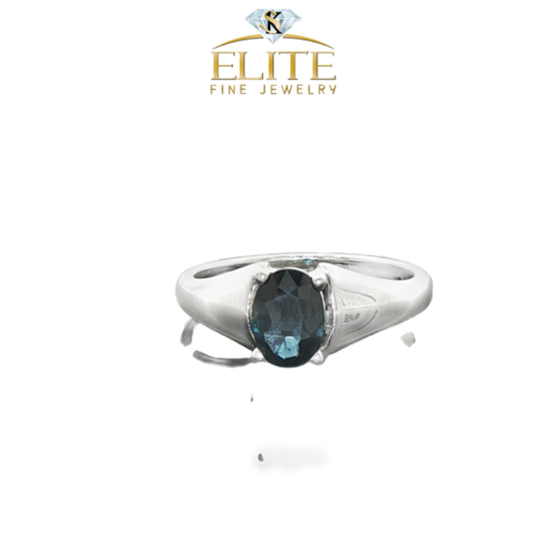 14k White Gold Sapphire Ring